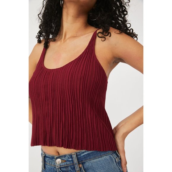 Free People Burgundy Camisole Top - Picture 4 of 6